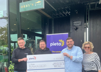 A massive thank you to VAGE Éire for raising an incredible €9,420 for Pieta. Your generosity, dedication, and community spirit will make a real and lasting difference to the lives of those who need support most. We are truly grateful for your support. Thank you from all of us at Pieta 💛